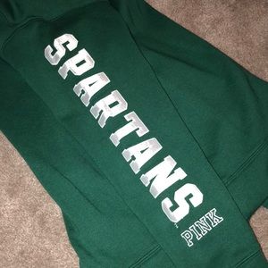 PINK Victoria's Secret Tops - VS Pink Michigan State Crewneck PINK Victoria's Secret Tops - VS Pink Michigan State Crewneck